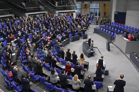 Konstituierende Sitzung des 20. Deutschen Bundestages in Berlin