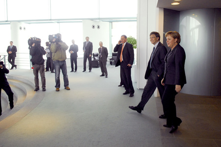 Angela Merkel empfängt Bill Gates in Berlin