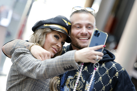 Fototermin mit Cora Schumacher und Eric Sindermann in Köln