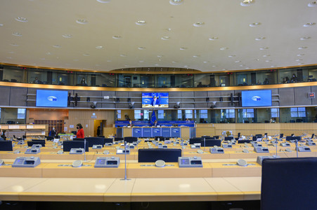 Sitzung im Europäischen Parlament in Brüssel