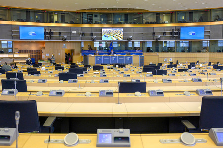 Sitzung im Europäischen Parlament in Brüssel