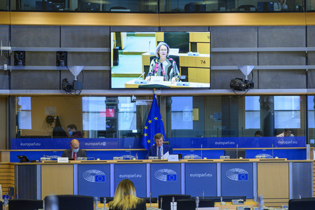 Sitzung im Europäischen Parlament in Brüssel