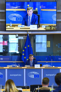 Sitzung im Europäischen Parlament in Brüssel