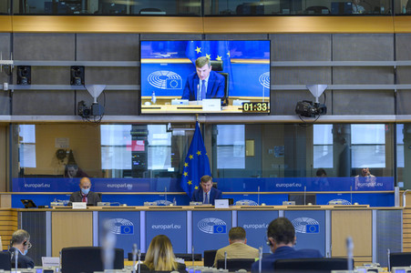 Sitzung im Europäischen Parlament in Brüssel