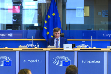 Sitzung im Europäischen Parlament in Brüssel