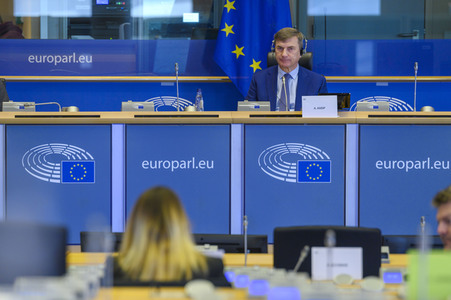 Sitzung im Europäischen Parlament in Brüssel