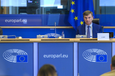 Sitzung im Europäischen Parlament in Brüssel