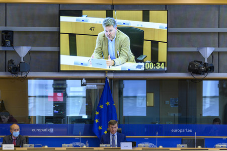 Sitzung im Europäischen Parlament in Brüssel