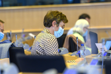 Sitzung im Europäischen Parlament in Brüssel