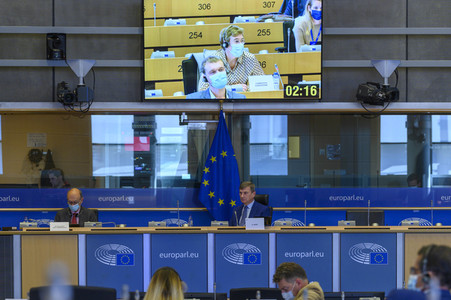 Sitzung im Europäischen Parlament in Brüssel