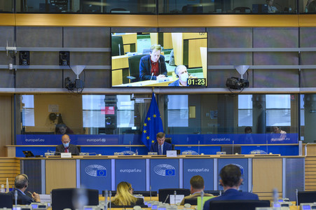 Sitzung im Europäischen Parlament in Brüssel