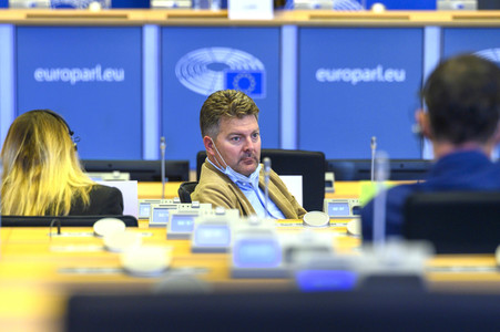 Sitzung im Europäischen Parlament in Brüssel