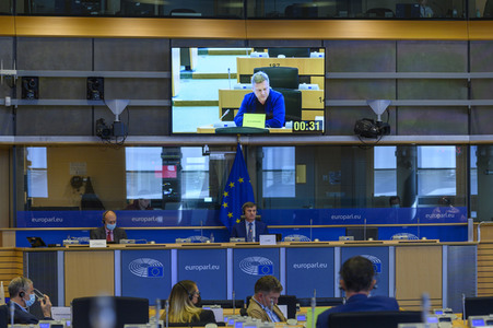 Sitzung im Europäischen Parlament in Brüssel