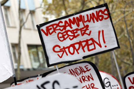 Demo gegen das NRW-Versammlungsgesetz in Köln