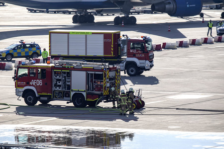 Notfallübung am Flughafen Köln/Bonn