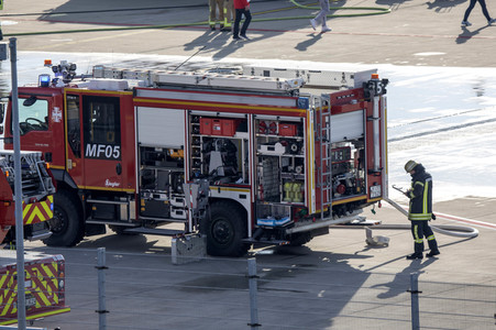 Notfallübung am Flughafen Köln/Bonn