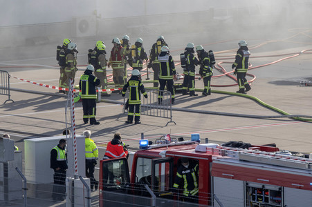 Notfallübung am Flughafen Köln/Bonn