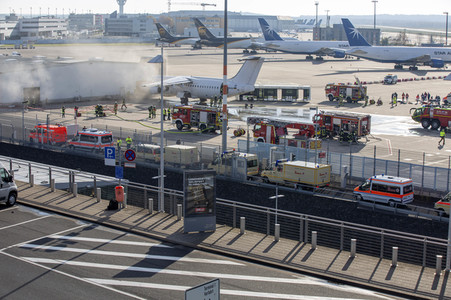 Notfallübung am Flughafen Köln/Bonn
