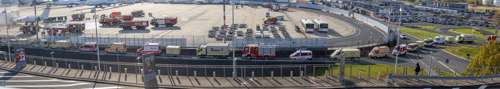 Notfallübung am Flughafen Köln/Bonn