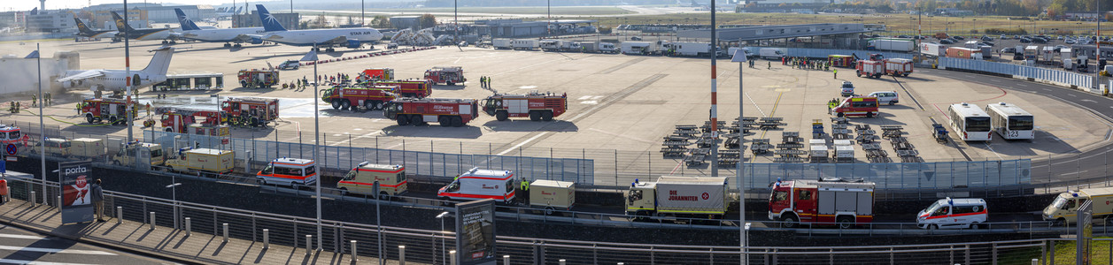 Notfallübung am Flughafen Köln/Bonn