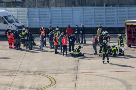Notfallübung am Flughafen Köln/Bonn