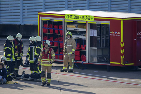 Notfallübung am Flughafen Köln/Bonn
