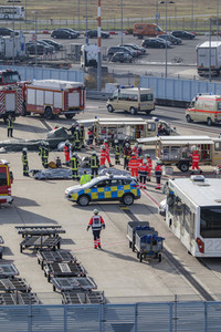 Notfallübung am Flughafen Köln/Bonn