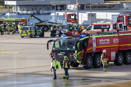 Notfallübung am Flughafen Köln/Bonn