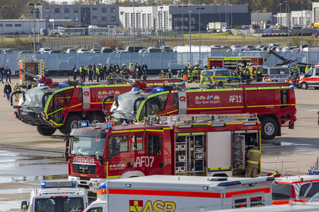 Notfallübung am Flughafen Köln/Bonn