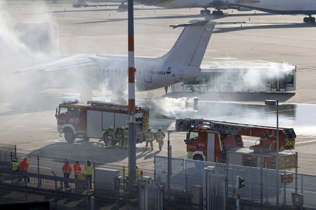 Notfallübung am Flughafen Köln/Bonn