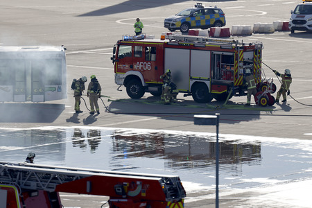 Notfallübung am Flughafen Köln/Bonn