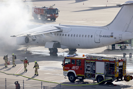 Notfallübung am Flughafen Köln/Bonn