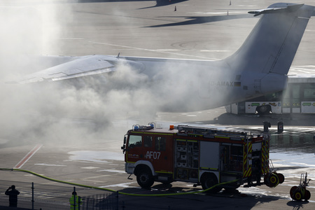 Notfallübung am Flughafen Köln/Bonn
