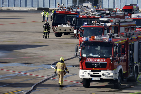 Notfallübung am Flughafen Köln/Bonn