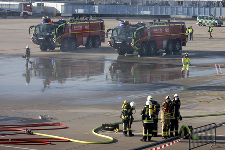 Notfallübung am Flughafen Köln/Bonn