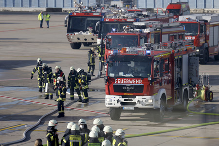 Notfallübung am Flughafen Köln/Bonn