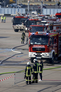 Notfallübung am Flughafen Köln/Bonn