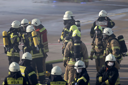 Notfallübung am Flughafen Köln/Bonn