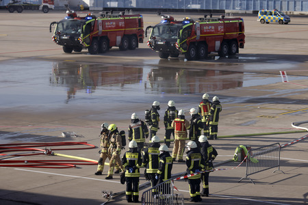 Notfallübung am Flughafen Köln/Bonn