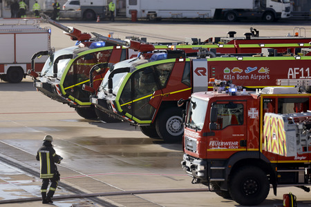 Notfallübung am Flughafen Köln/Bonn