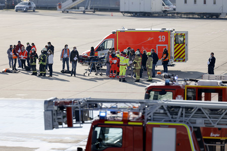 Notfallübung am Flughafen Köln/Bonn
