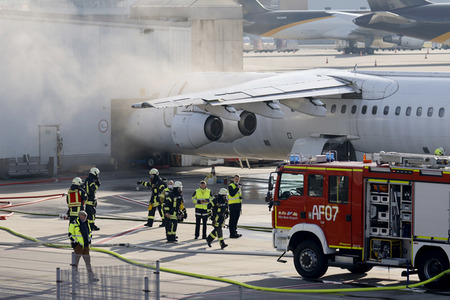 Notfallübung am Flughafen Köln/Bonn