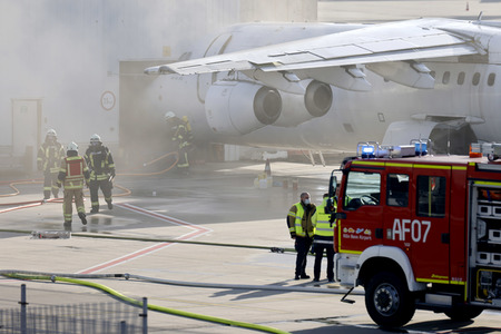 Notfallübung am Flughafen Köln/Bonn