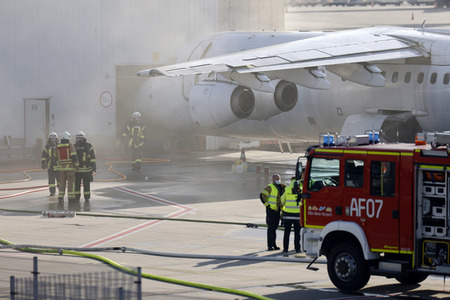 Notfallübung am Flughafen Köln/Bonn
