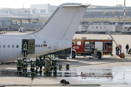 Notfallübung am Flughafen Köln/Bonn