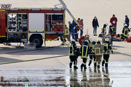 Notfallübung am Flughafen Köln/Bonn