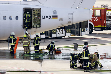 Notfallübung am Flughafen Köln/Bonn