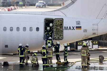 Notfallübung am Flughafen Köln/Bonn