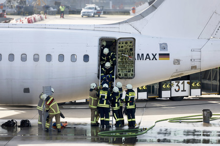 Notfallübung am Flughafen Köln/Bonn