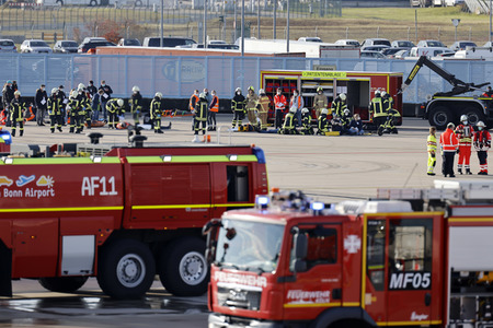 Notfallübung am Flughafen Köln/Bonn